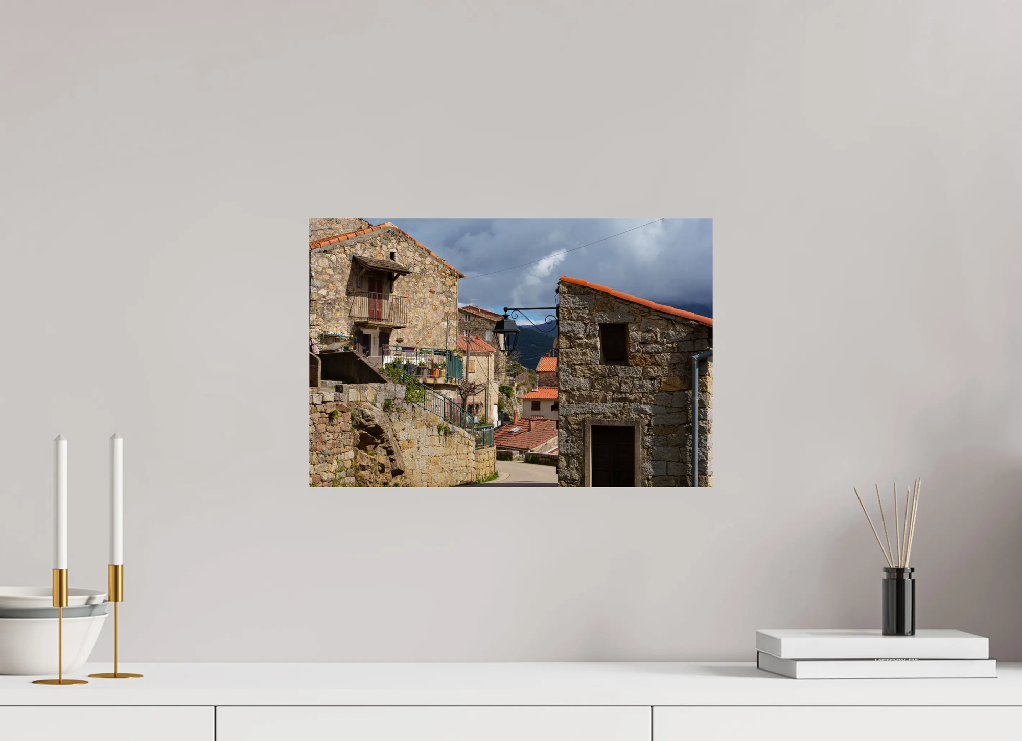 Tolla, village corse authentique – Photo d’art de rue en tirage papier ou plexiglas Ref.39 corsevision