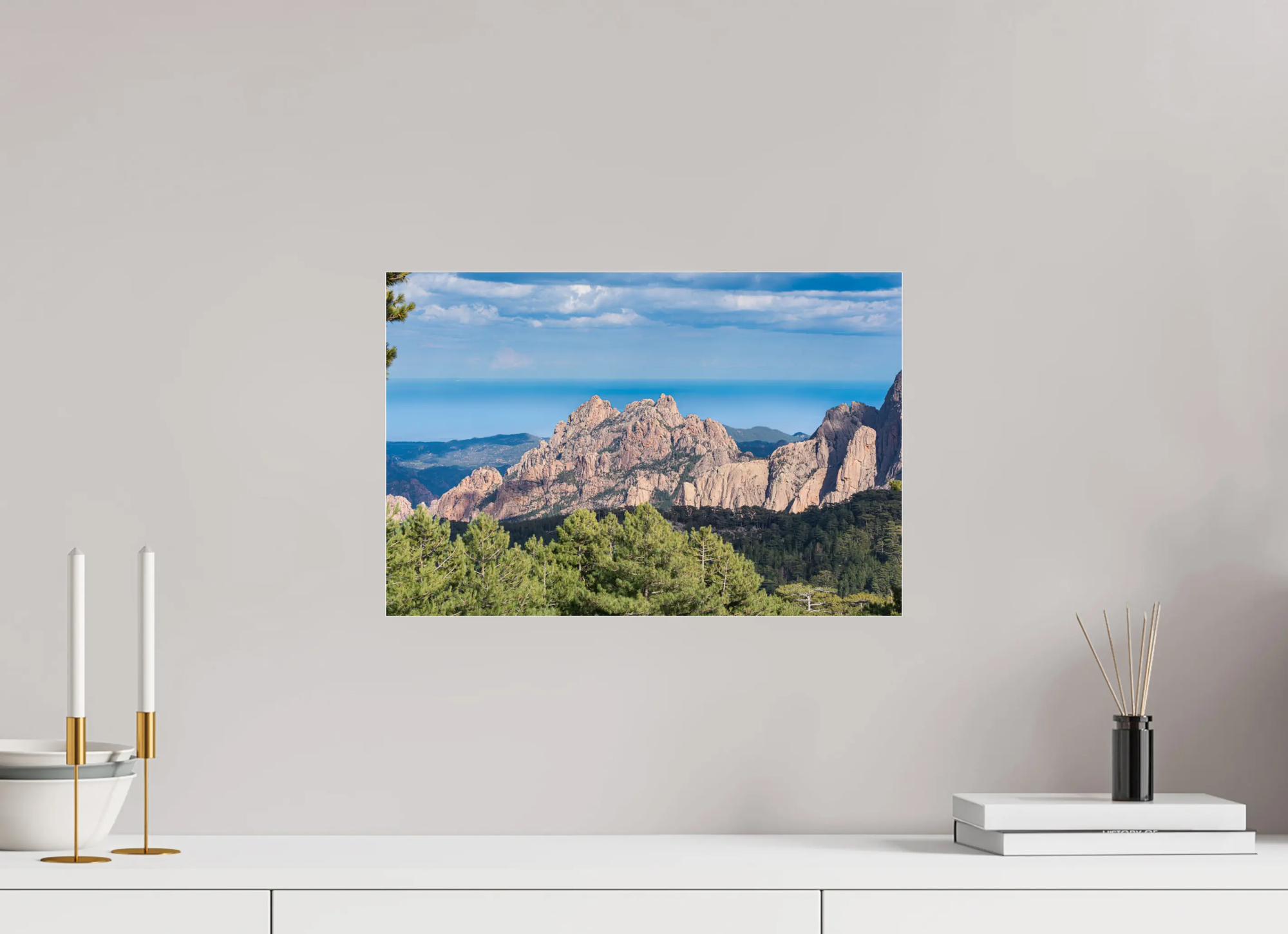 Aiguilles de Bavella – Photo d’art des montagnes corses (papier, plexi) Ref.79 corsevision