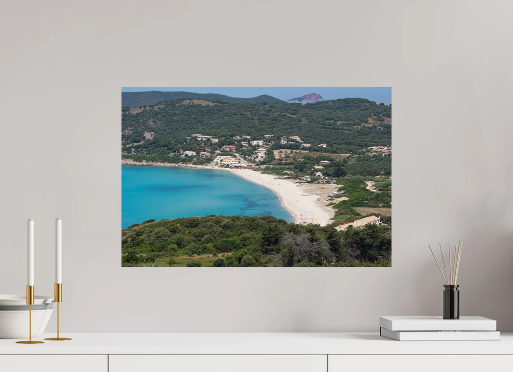 Plage de Péru – Cargèse en Corse (photo d’art : papier, plexi) Ref.69 corsevision