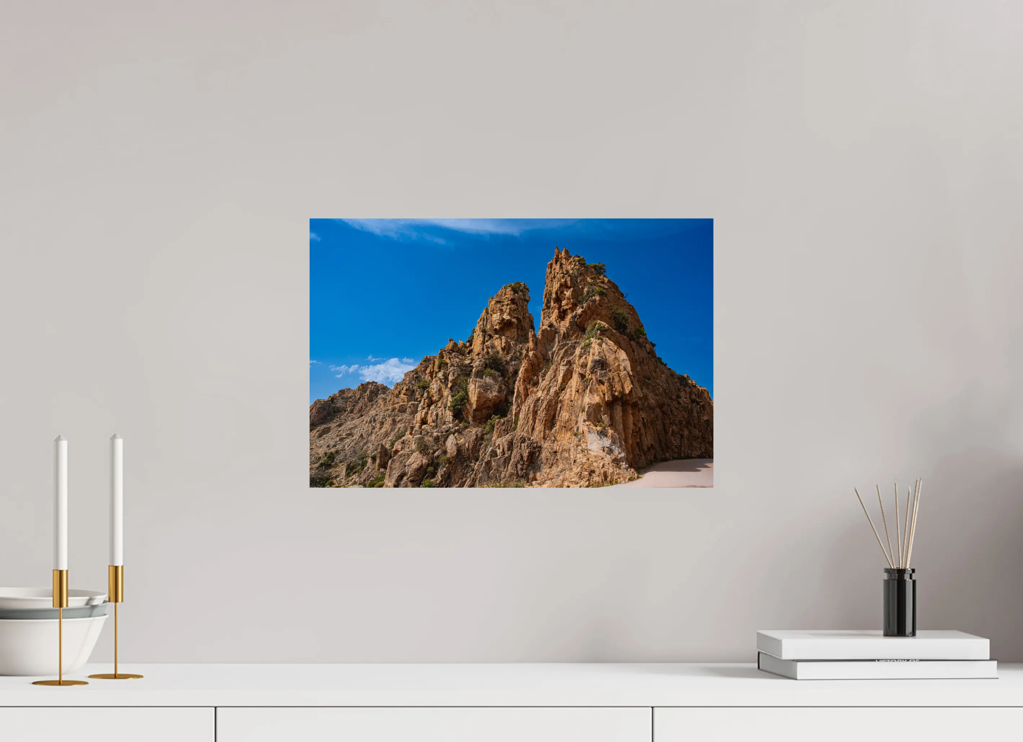 Montagnes sauvages des calanques de Piana – photo d’art corse (papier, plexi) Ref.77 corsevision