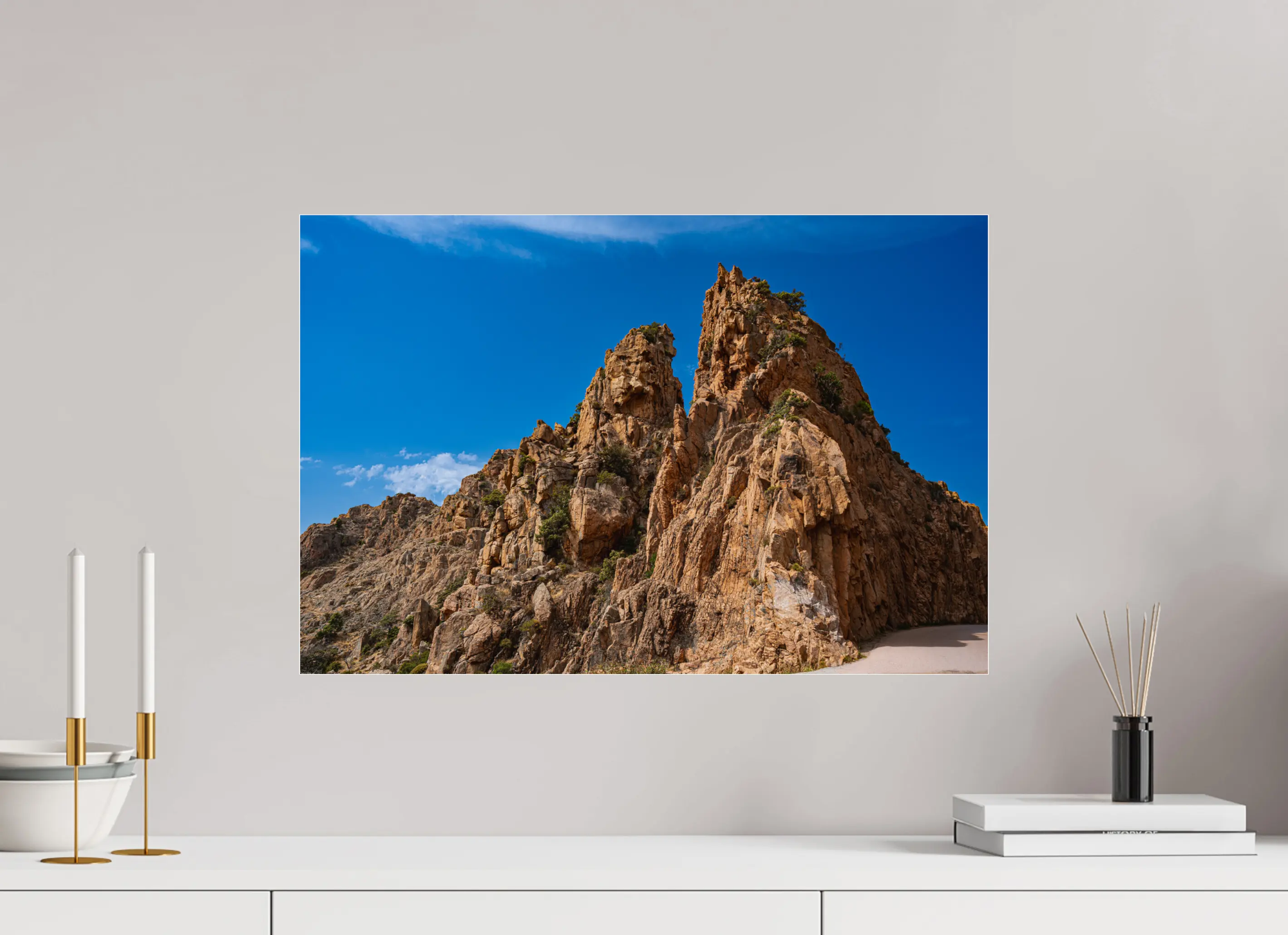 Montagnes sauvages des calanques de Piana – photo d’art corse (papier, plexi) Ref.77 corsevision