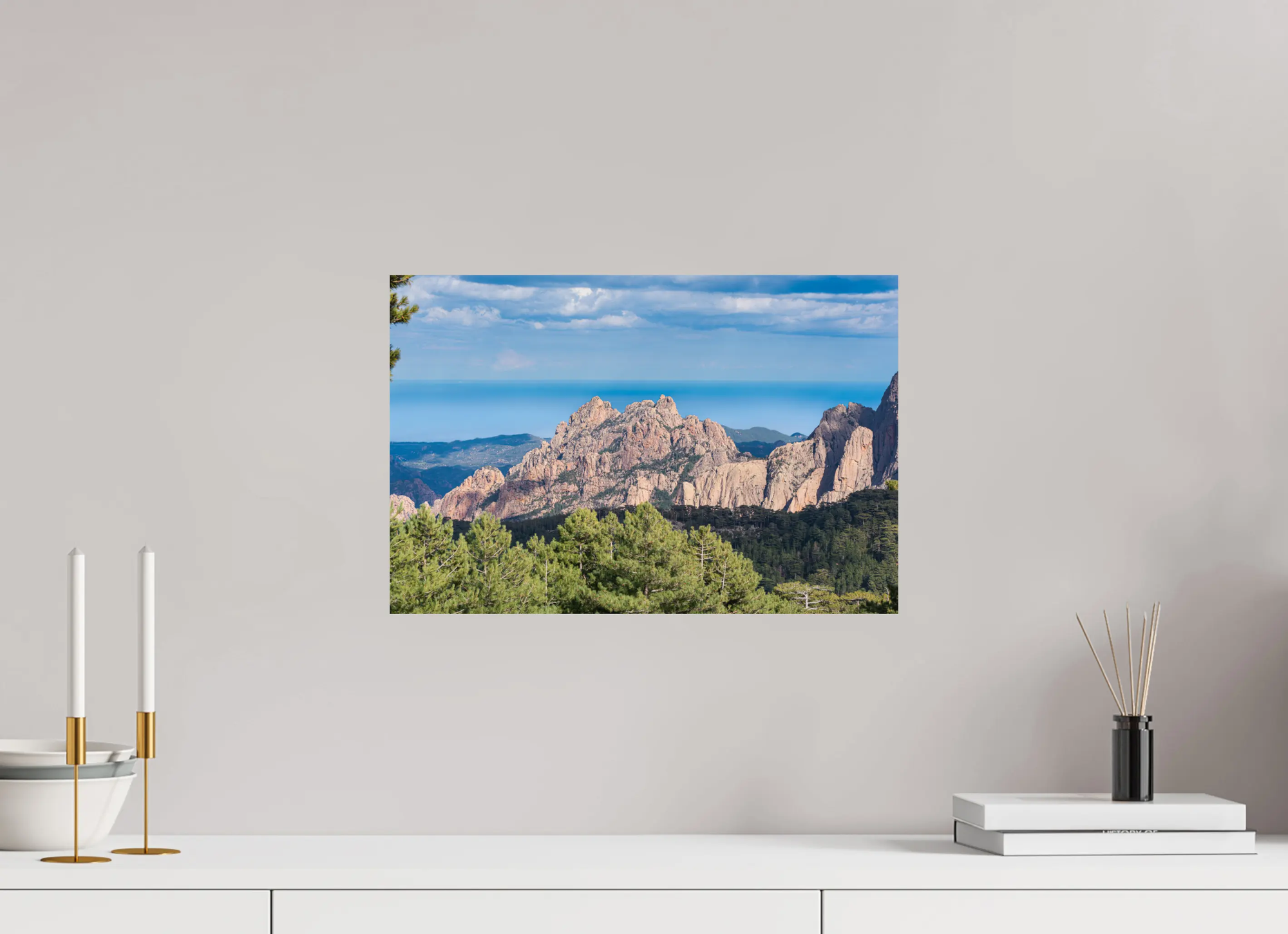 Aiguilles de Bavella – Photo d’art des montagnes corses (papier, plexi) Ref.79 corsevision