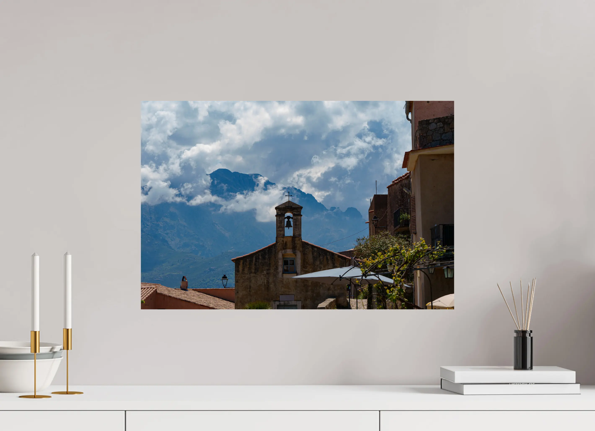 Sant’Antonino, village corse de Balagne – Photo d’art en tirage papier ou plexiglas Ref.41 corsevision