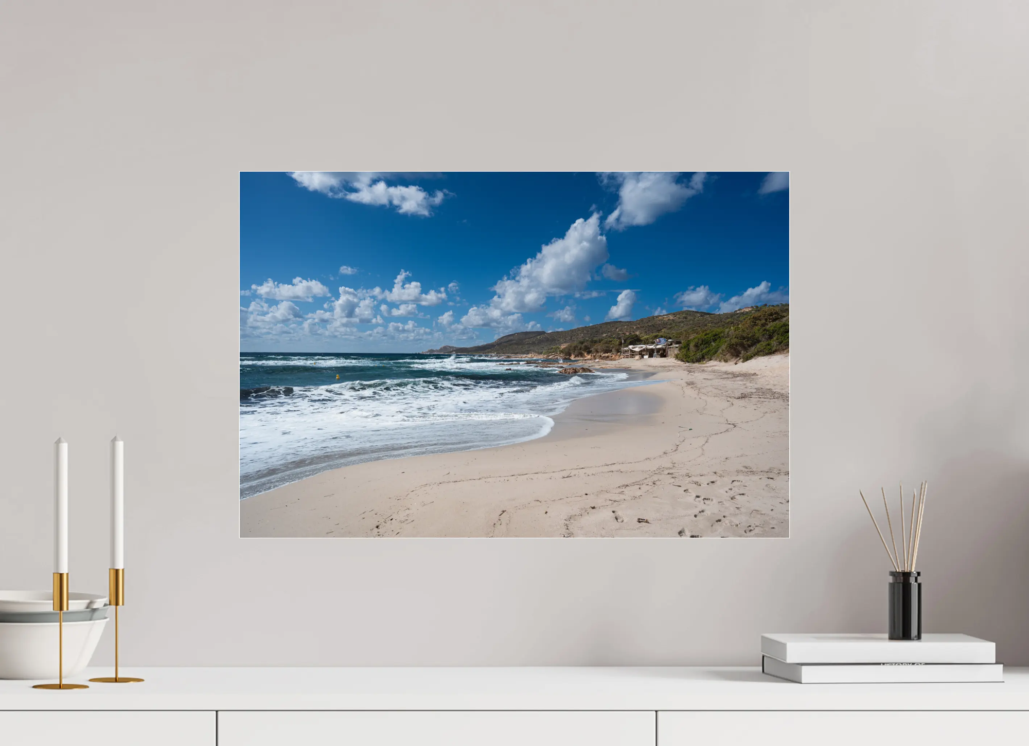 Photo d’art de la plage sauvage de Cala d’Orzu – Corse-du-Sud – Tirages papier & plexiglas Ref.89 corsevision