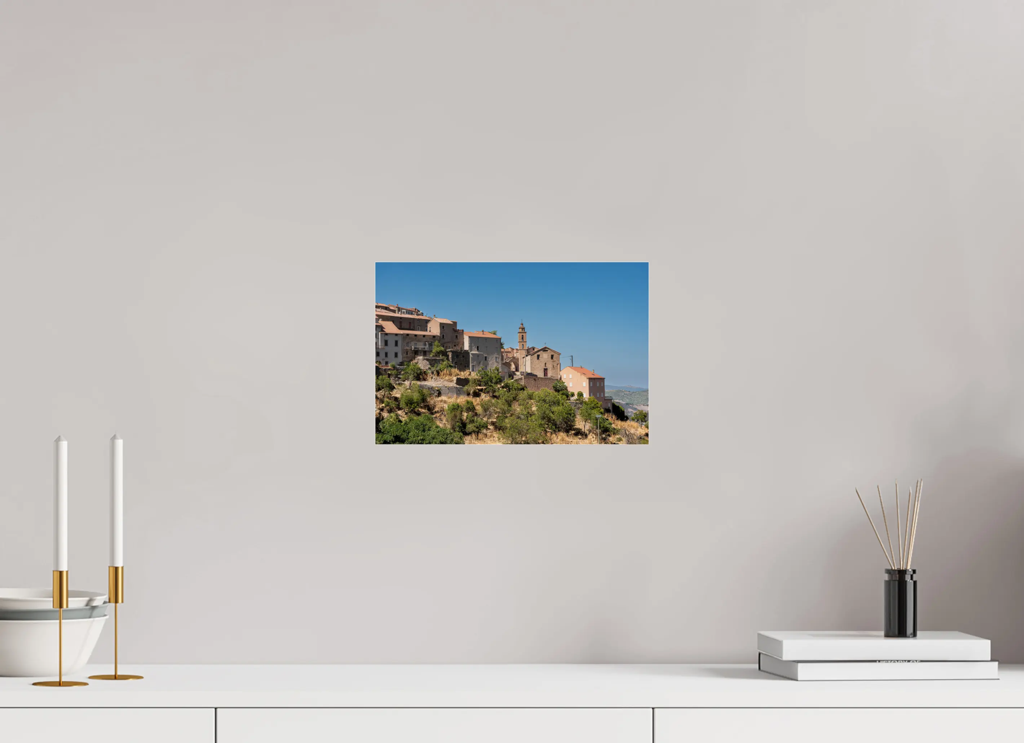 Castifao – Photo d’art du village corse (papier, plexi) Réf.13 corsevision