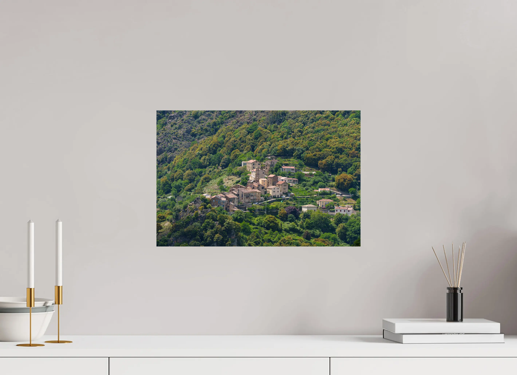 Castellare-di-Mercurio – Photo d’art du village corse | Papier, plexi Ref.16 corsevision