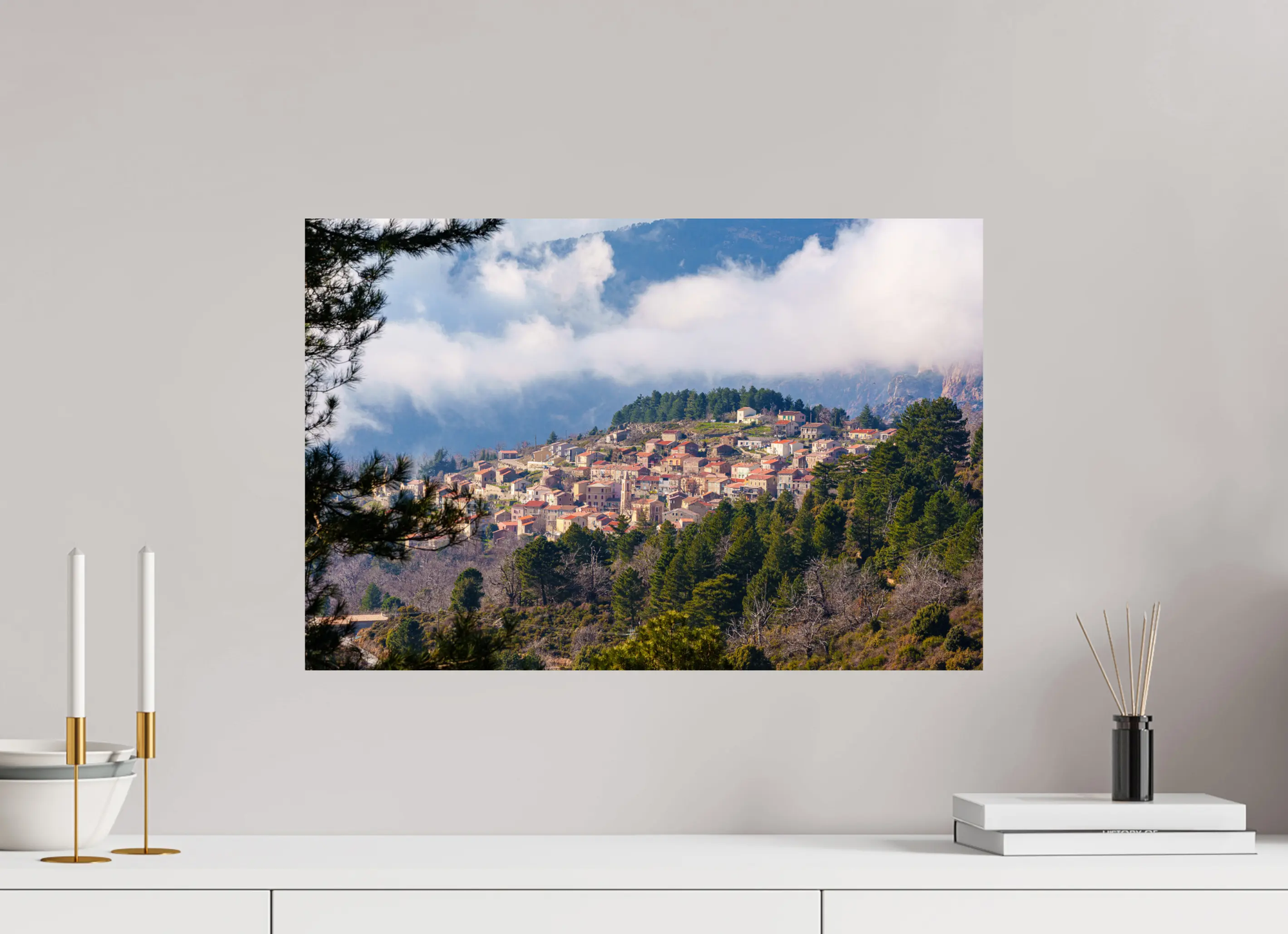 Evisa, balcon sur les montagnes corses – Photo d’art authentique pour décoration ou collection Ref.49 corsevision