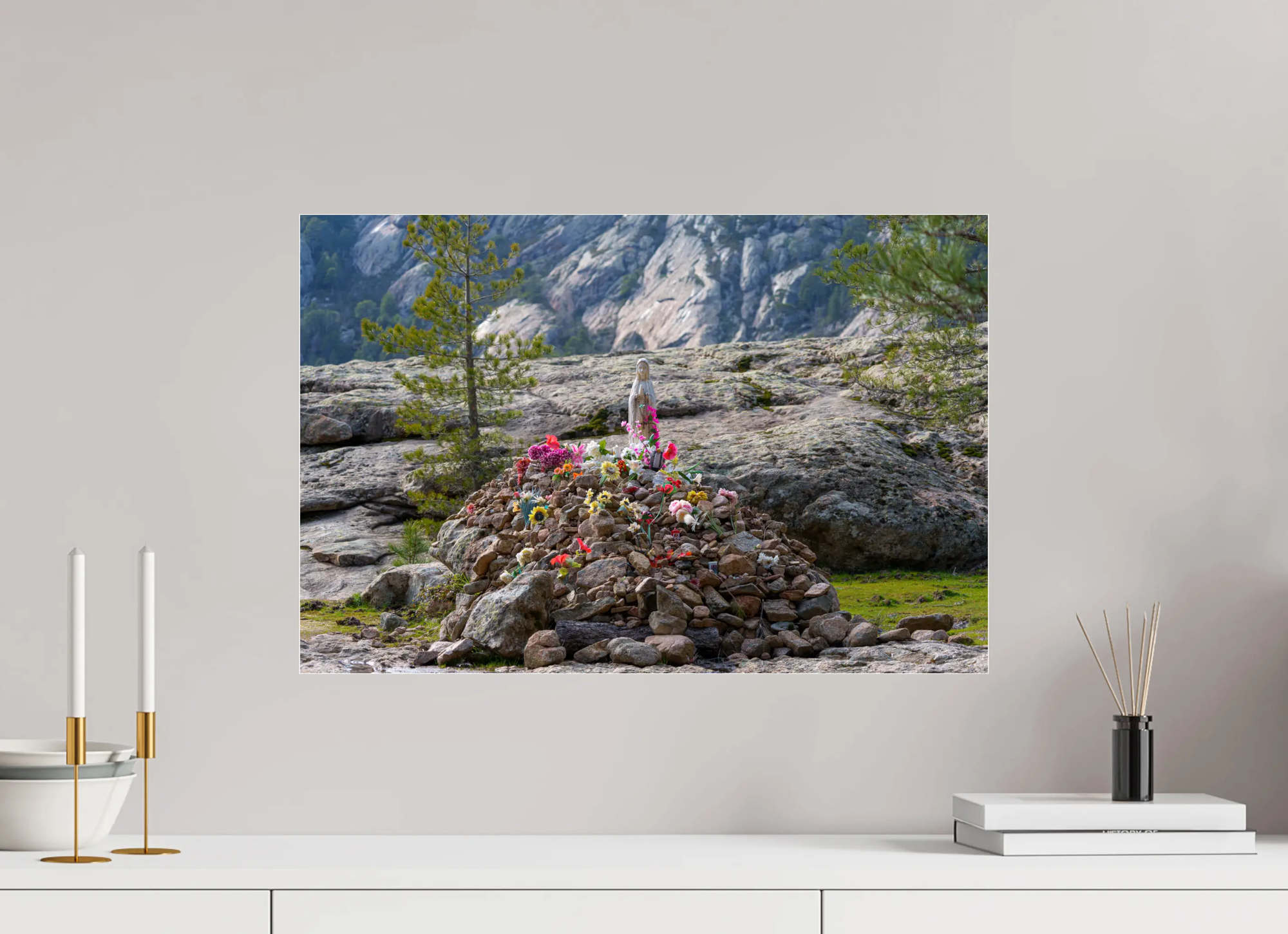 Vierge du col de Vergio – Photo d’art en Corse (papier, plexi) Ref.33 corsevision