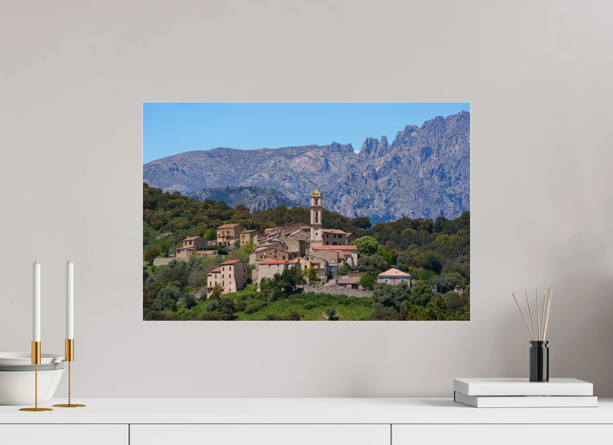 Soveria, village corse de montagne – Photo d’art en tirage papier ou plexiglas Réf.19 corsevision