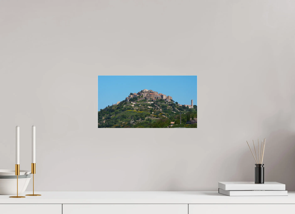 Sant’Antonino, village corse perché en Balagne – Photo d’art en format tirage papier ou plexiglas Ref.45 corsevision