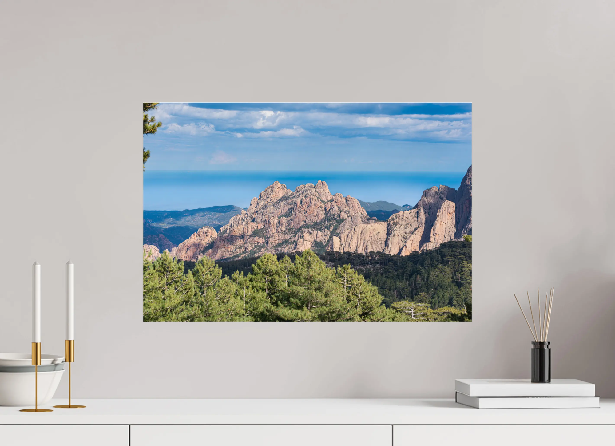 Aiguilles de Bavella – Photo d’art des montagnes corses (papier, plexi) Ref.79 corsevision