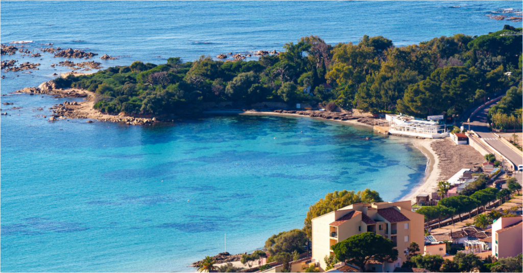Plage de Marinella – Route des Sanguinaires, Corse (photo d’art : papier, plexi) Ref.70 corsevision
