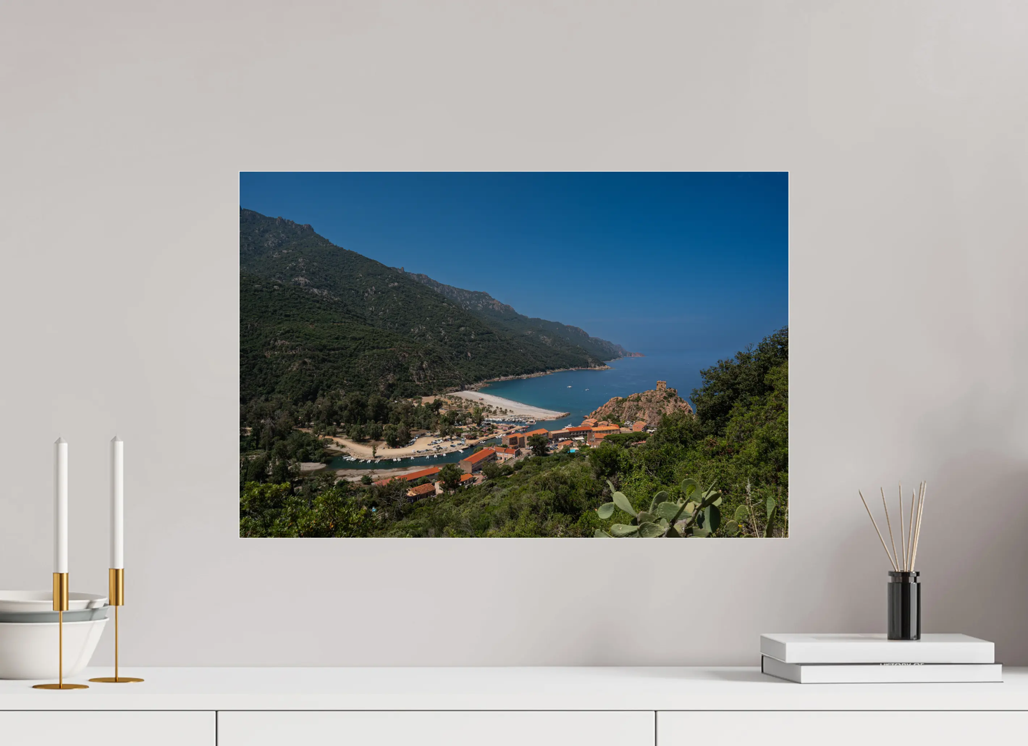 Porto Corse et sa plage – Photo d’art (papier, plexi) Ref.58 corsevision
