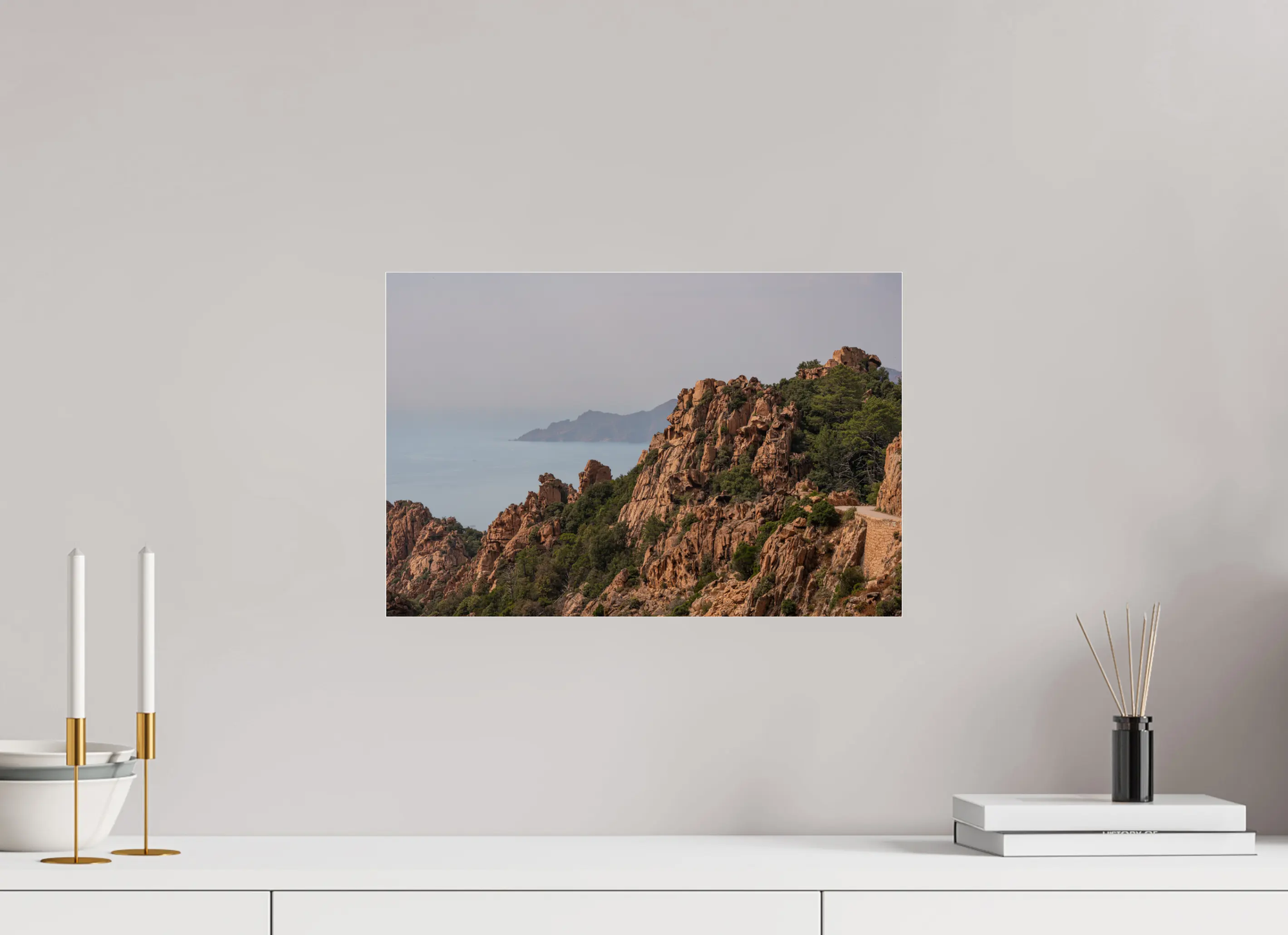 Rochers majestueux des Calanques de Piana – Photo d’art en Corse (papier, plexi) Ref.54 corsevision