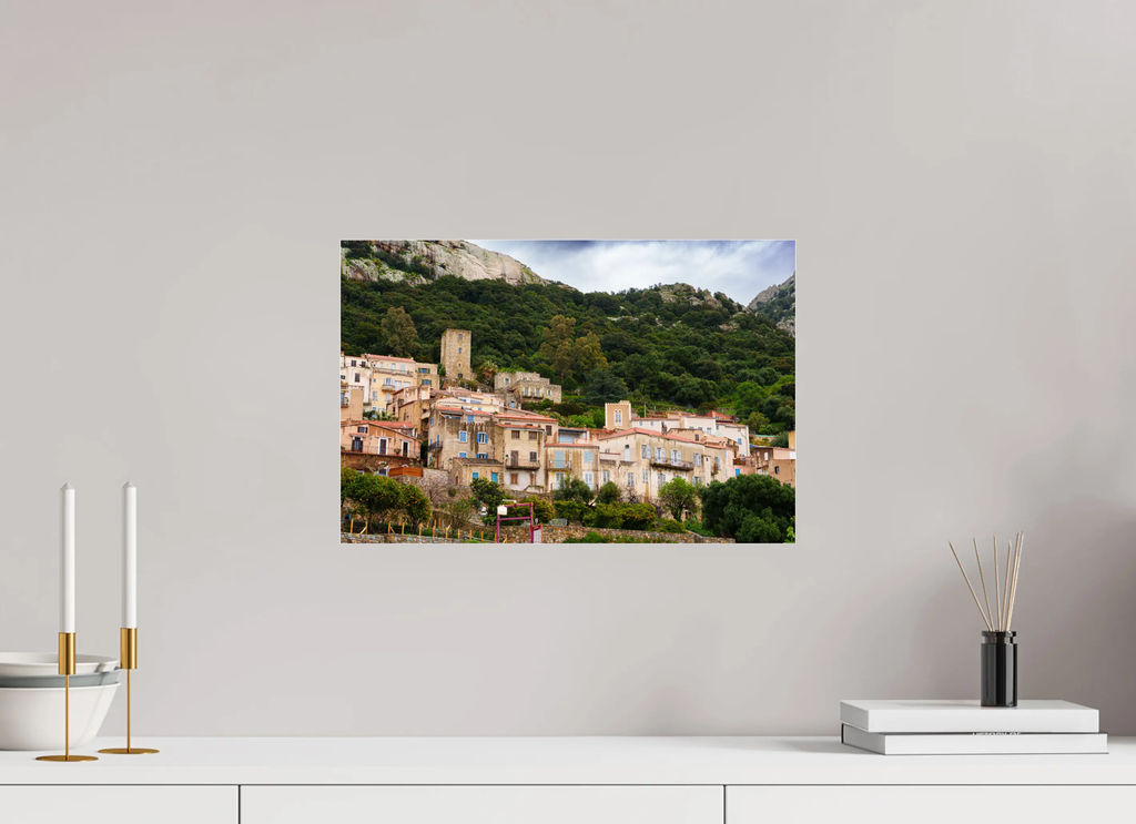 Lumio – Photo d’art du village corse (papier, plexi) Ref.7 corsevision