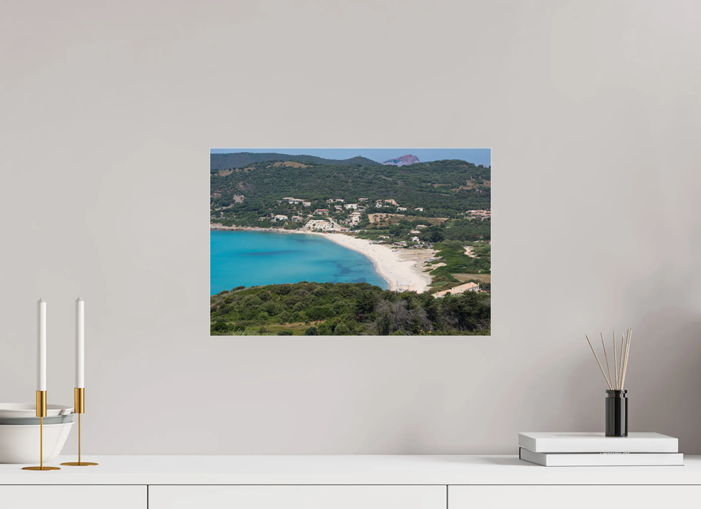 Plage de Péru – Cargèse en Corse (photo d’art : papier, plexi) Ref.69 corsevision