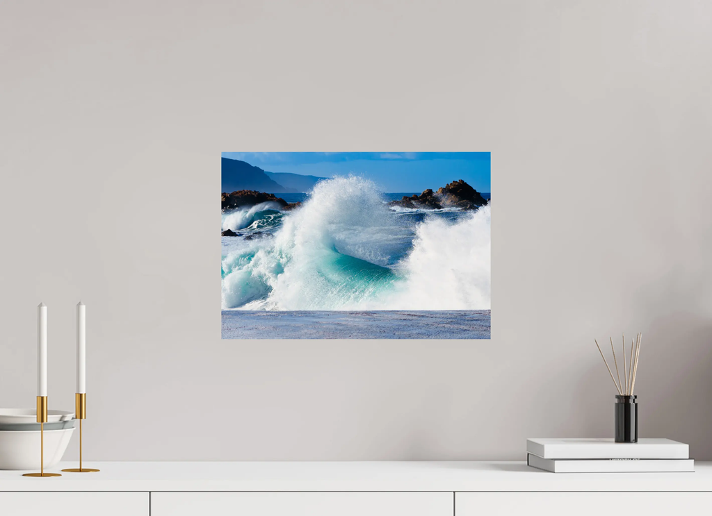 Vagues spectaculaires – Plage du Liamone, photo d’art corse (papier, plexi) Ref.63 corsevision