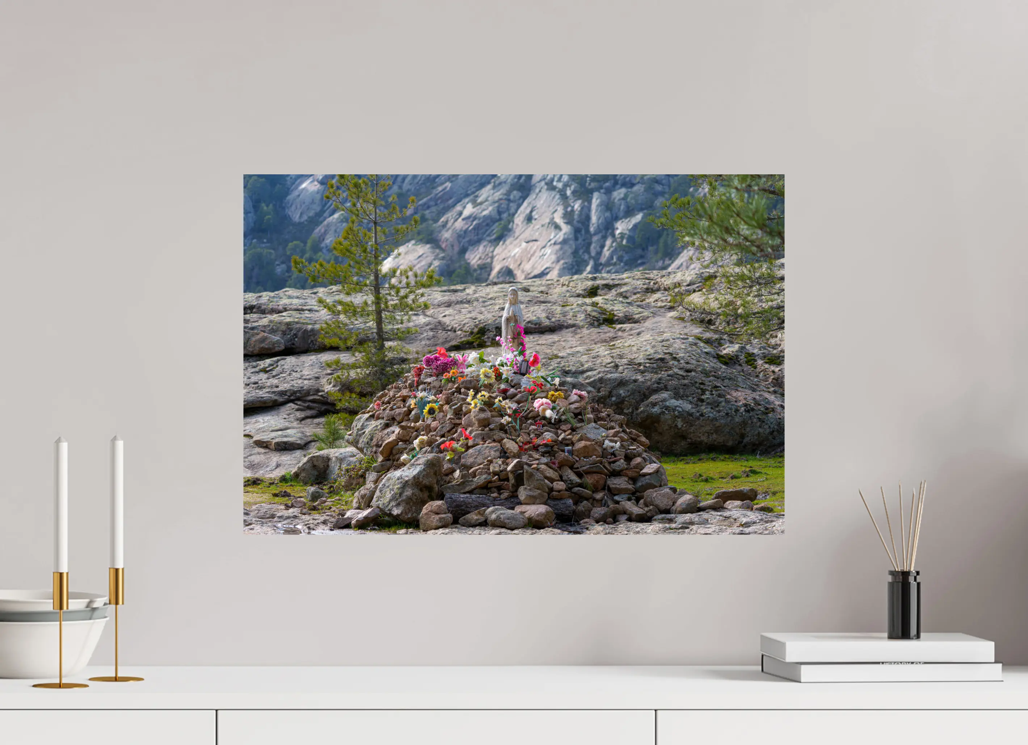 Vierge du col de Vergio – Photo d’art en Corse (papier, plexi) Ref.33 corsevision