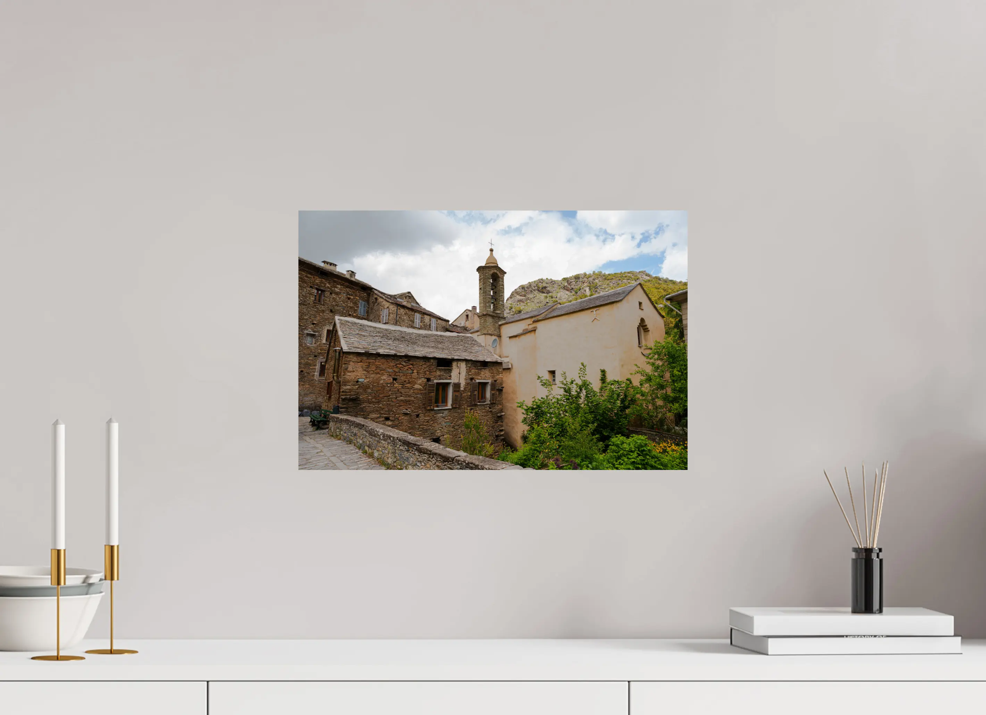 Saliceto, village corse authentique – Photo d’art en tirage papier ou plexiglas Ref.25 corsevision