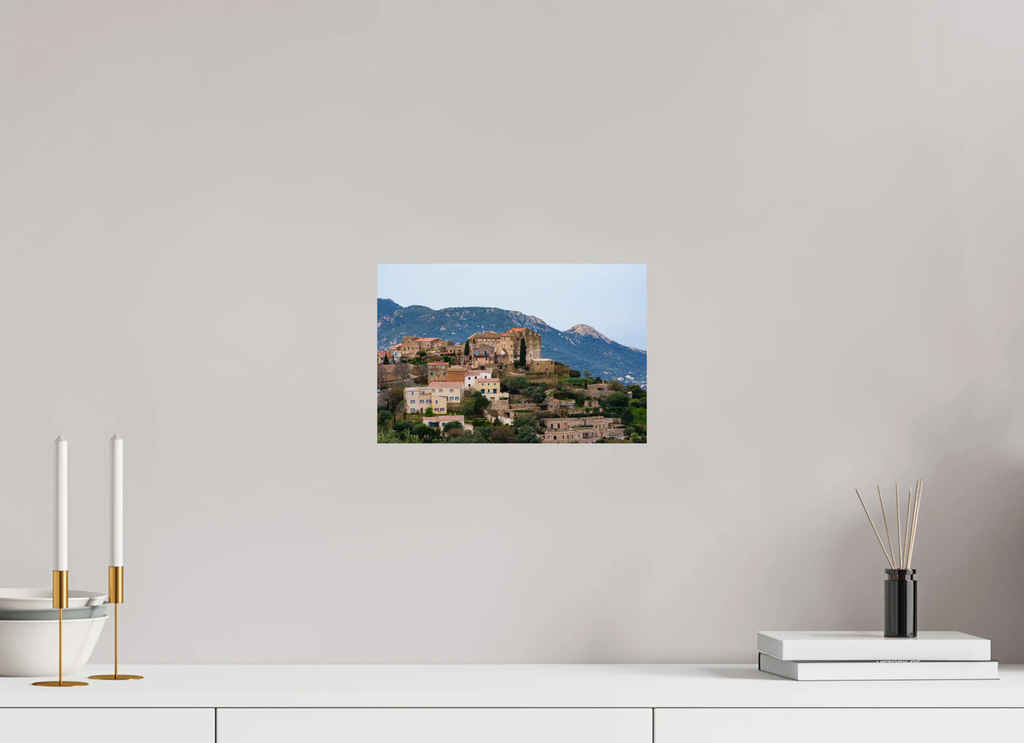 Pigna – Photo d’art du village corse (papier, plexi) Ref.10 corsevision