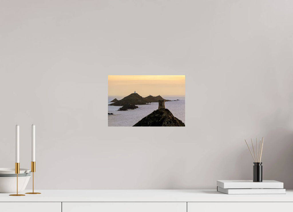 Coucher de soleil sur les Îles Sanguinaires – Corse – Photo d’art (papier, plexi) Ref.57 corsevision