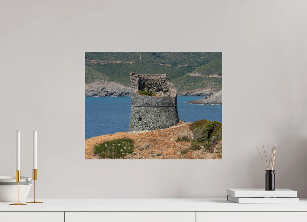 Tour Génoise de Scalo en Corse (photo d’art : papier, plexi) Ref.65 corsevision
