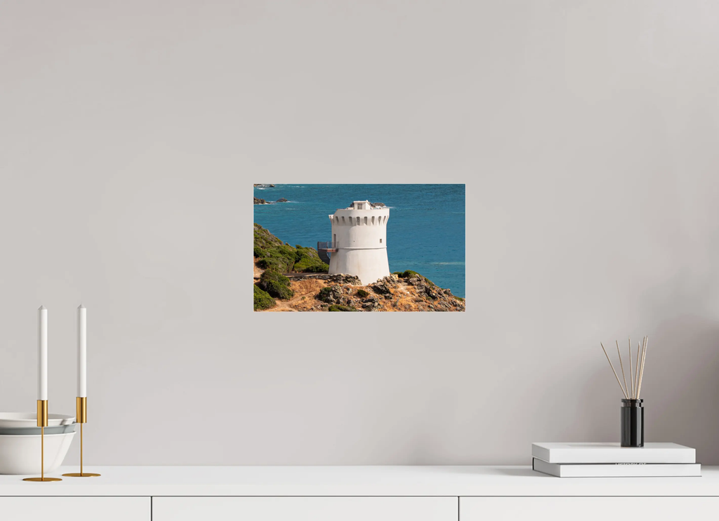 Tour génoise d’Albo – Photo d’art du patrimoine corse en bord de mer (papier, plexi) Ref.64 corsevision