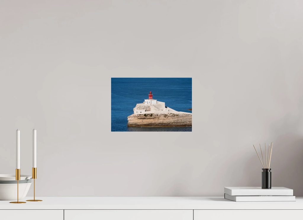 30 x 20 cm, Tirage Photo sur Plexi Phare de la Madonetta – Photo d’art de Bonifacio (papier, plexi)