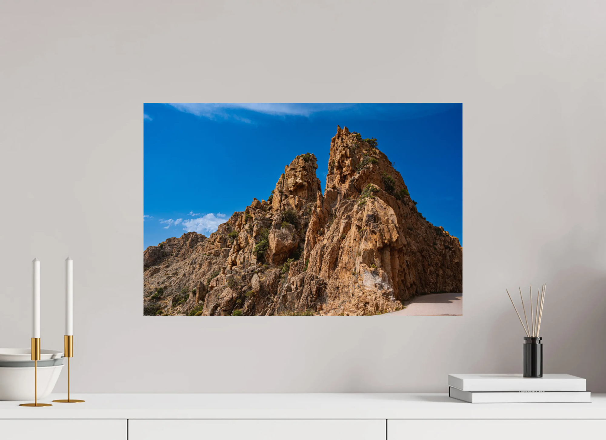 Montagnes sauvages des calanques de Piana – photo d’art corse (papier, plexi) Ref.77 corsevision