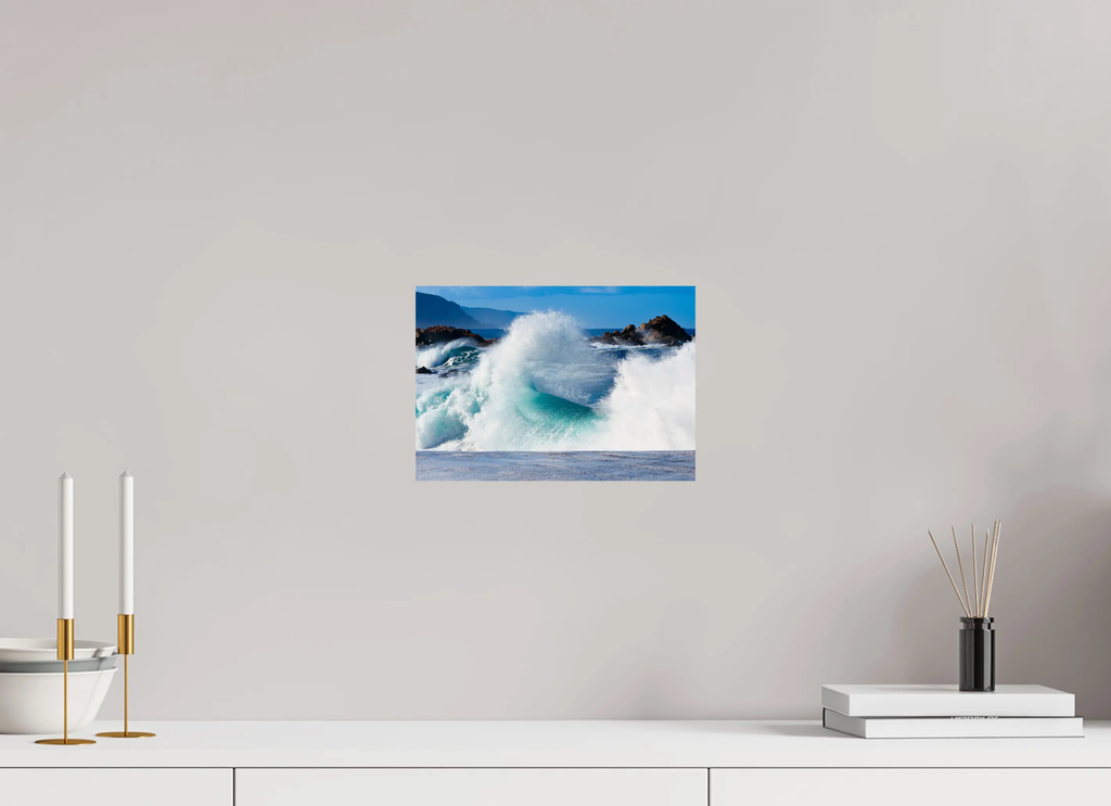 Vagues spectaculaires – Plage du Liamone, photo d’art corse (papier, plexi) Ref.63 corsevision