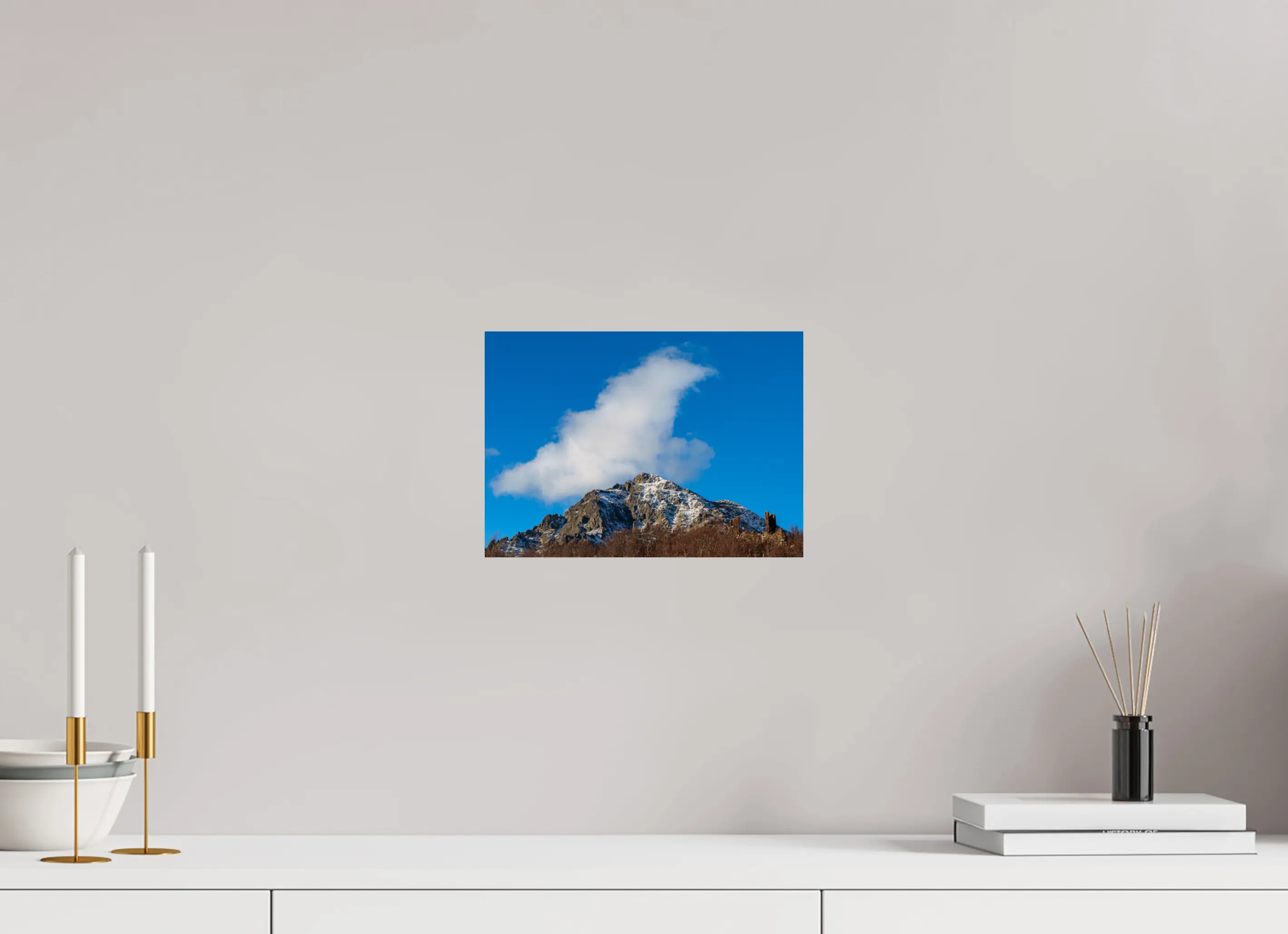 Montagnes enneigées de Vizzavona – Photo d’art (papier, plexi) Ref.82 corsevision