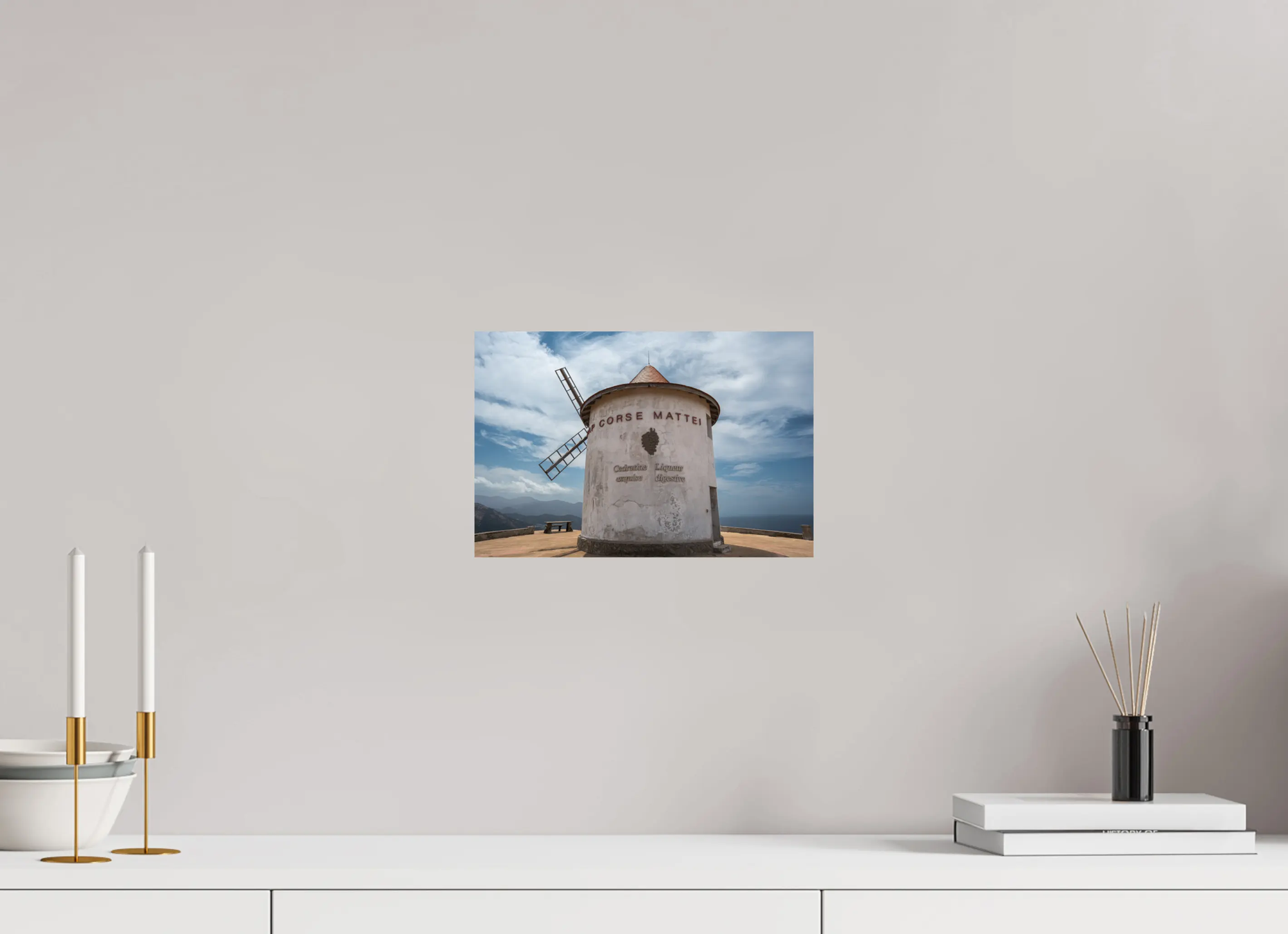 Moulin Mattei au Cap Corse – Photo d’art emblématique (papier, plexi) Réf.2 corsevision