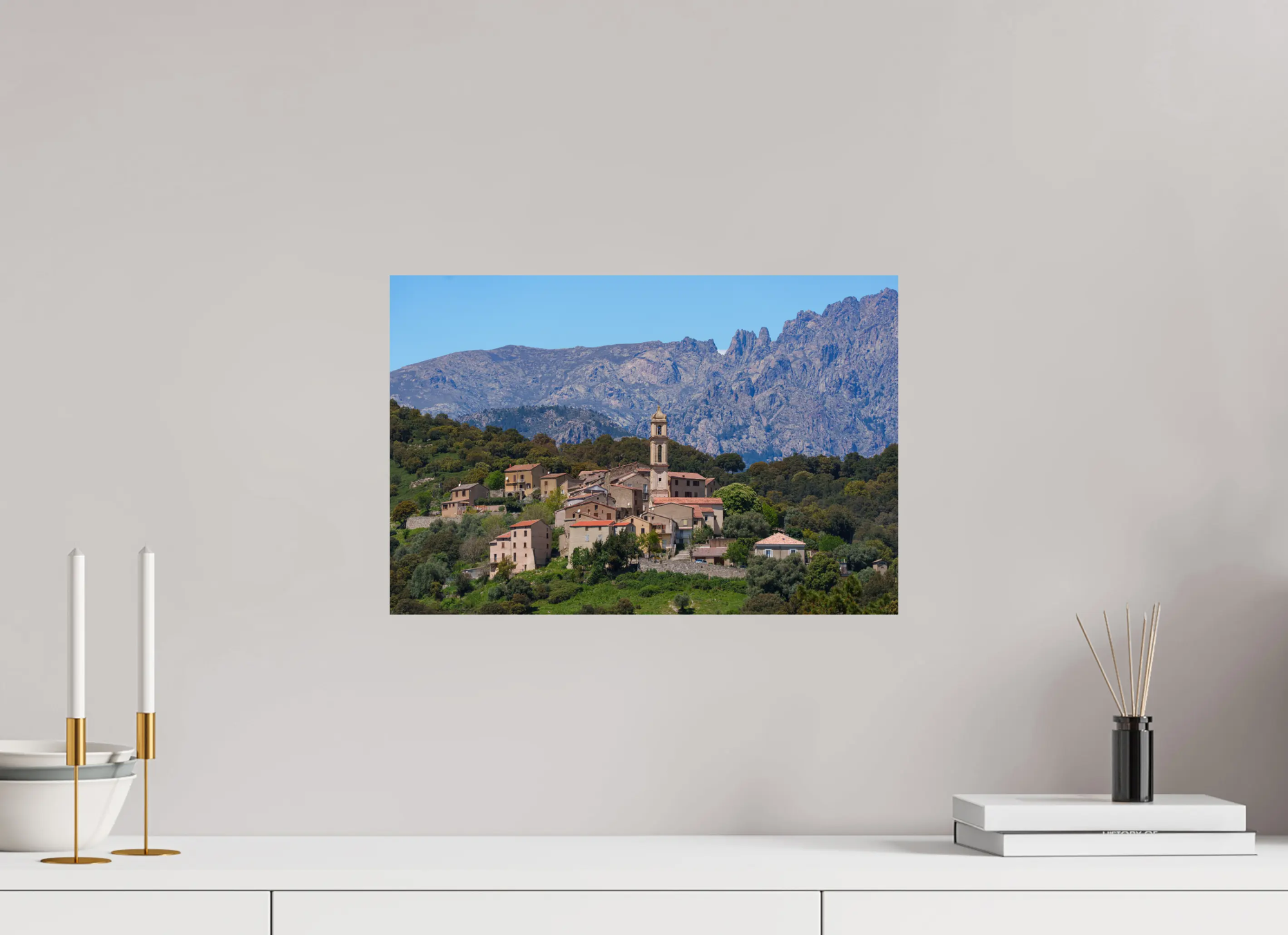 Soveria, village corse de montagne – Photo d’art en tirage papier ou plexiglas Réf.19 corsevision