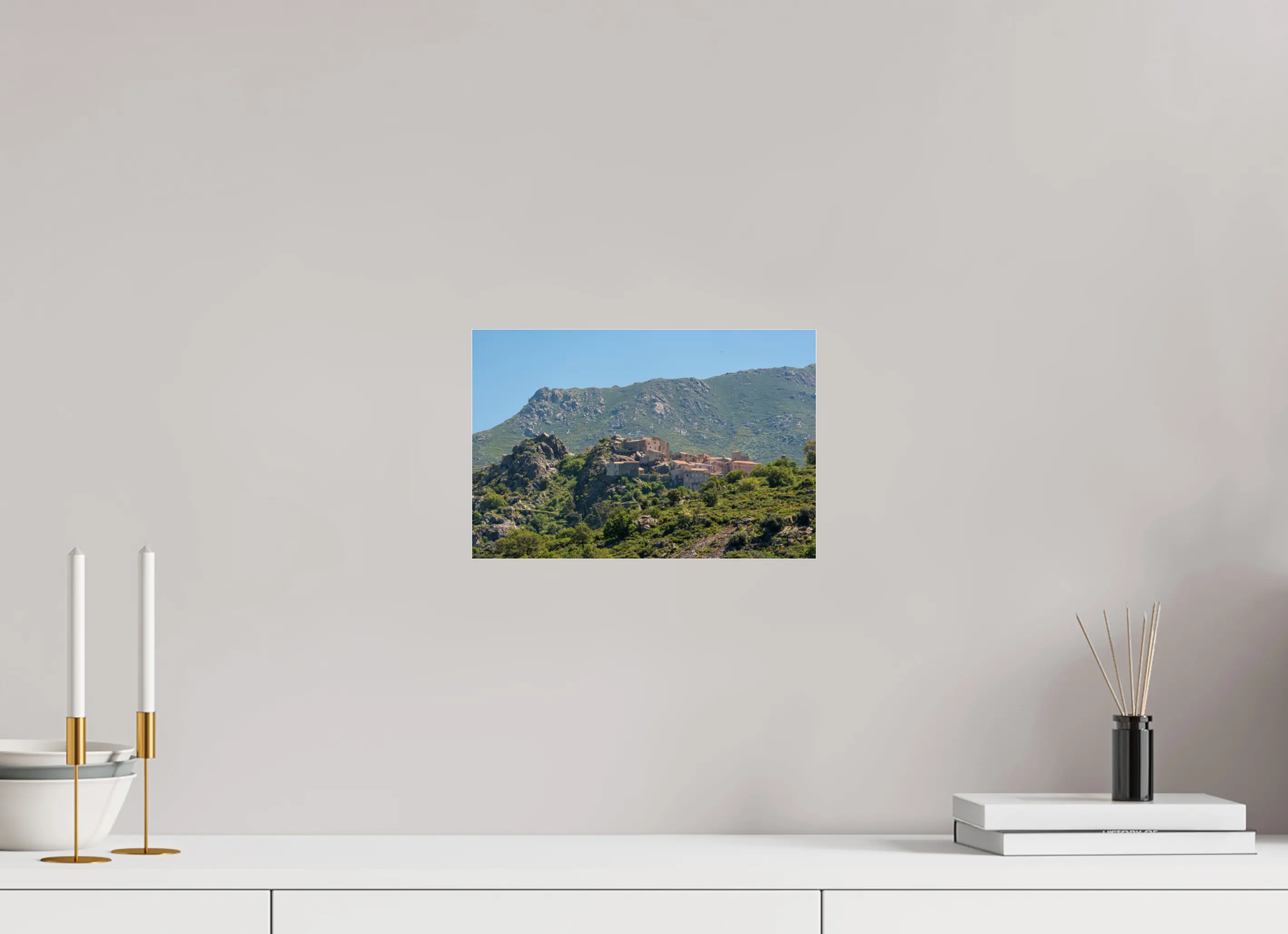 Speloncato, village perché de Balagne – Photo d’art (papier ou plexiglas) Ref.31 corsevision