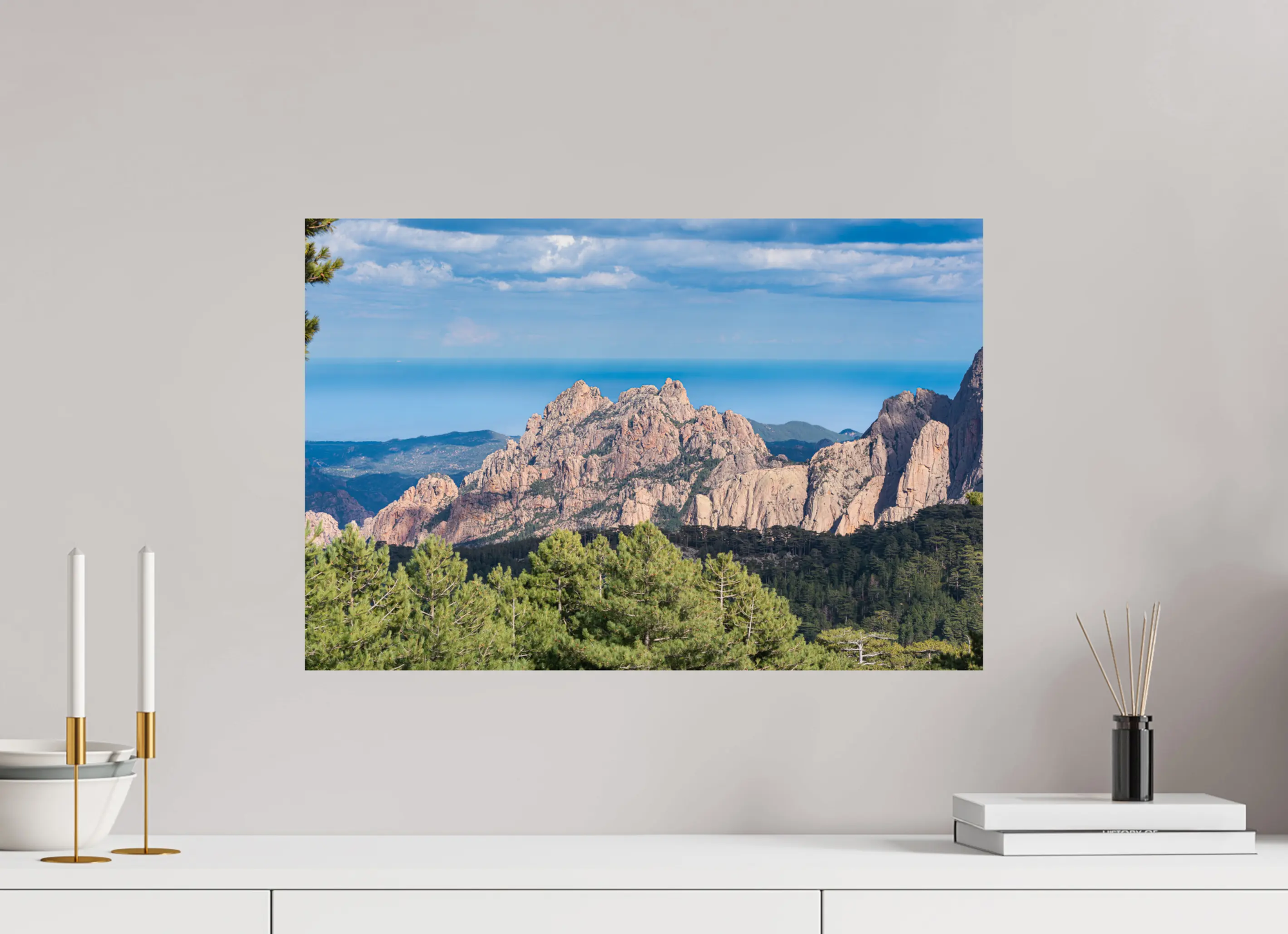 Aiguilles de Bavella – Photo d’art des montagnes corses (papier, plexi) Ref.79 corsevision