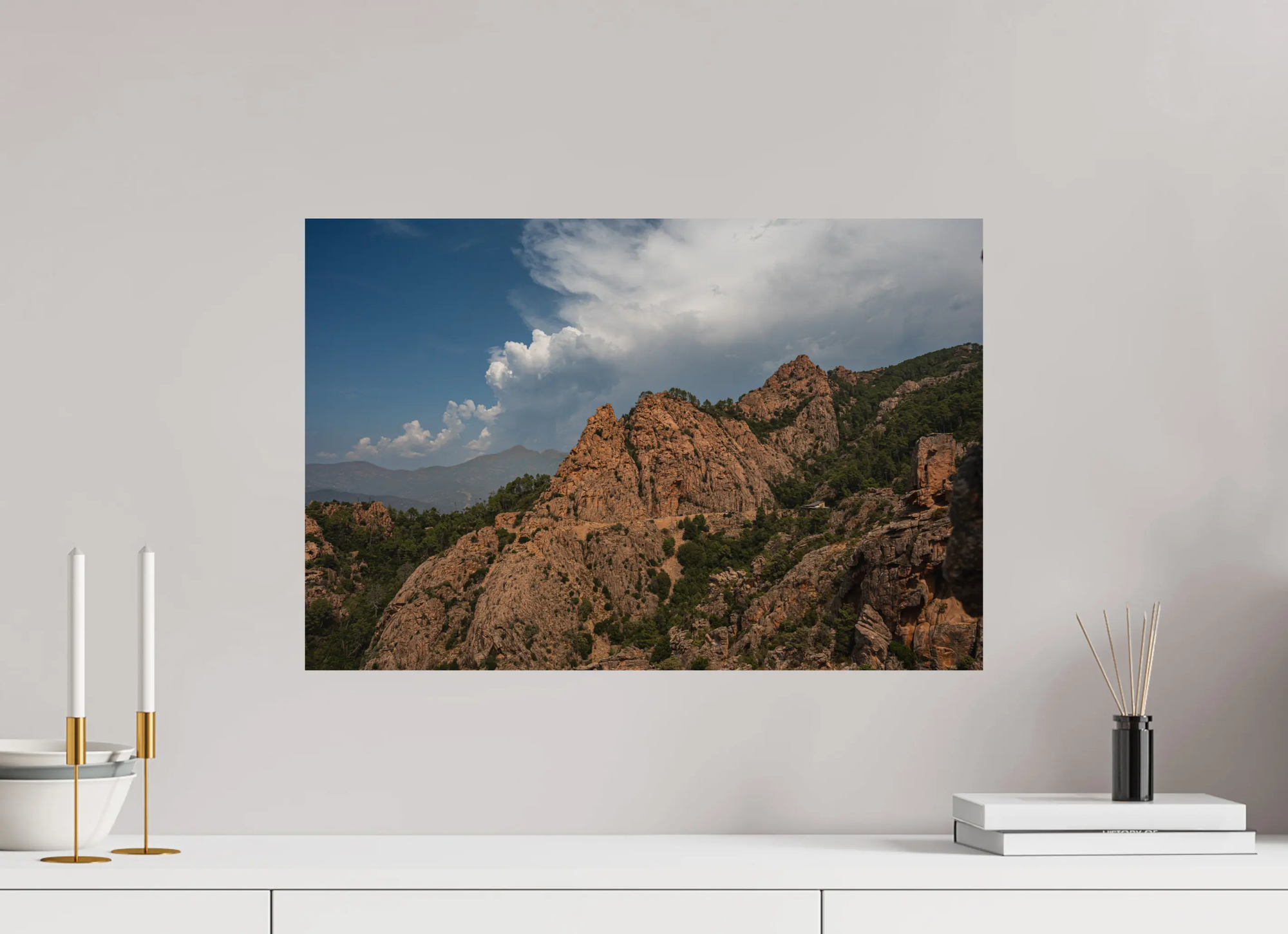 Paysage sauvage des Calanques de Piana – Photo d’art Corse (papier, plexi) Ref.85 corsevision