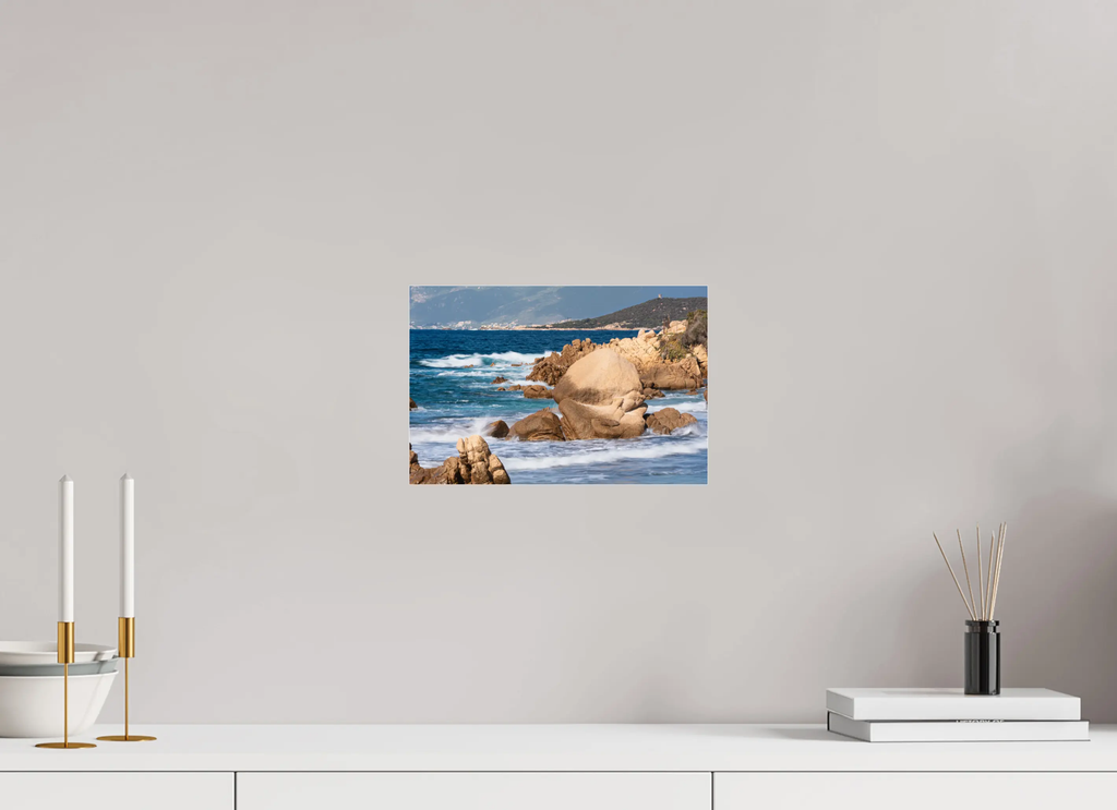 Photo d’art du bord de mer à la plage de Mare e Sole – Corse-du-Sud – Tirage papier & plexiglas Ref.86 corsevision