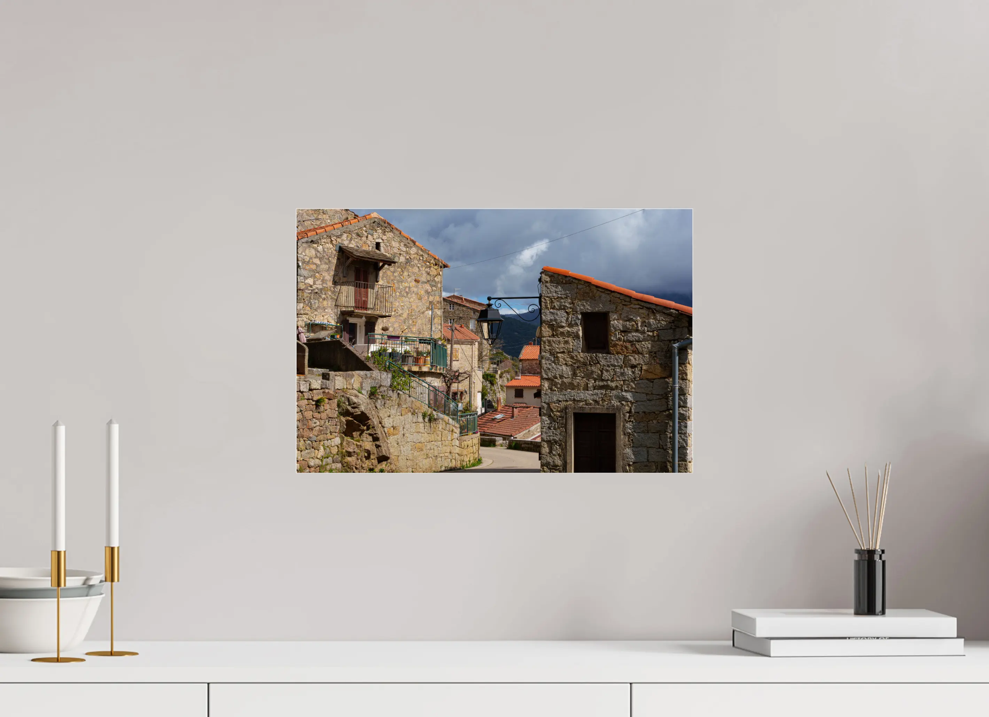 Tolla, village corse authentique – Photo d’art de rue en tirage papier ou plexiglas Ref.39 corsevision