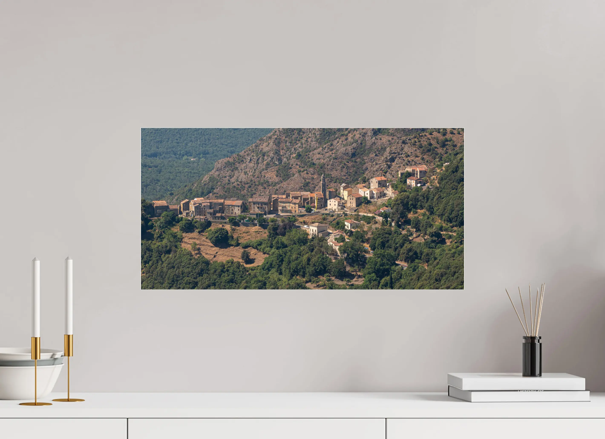 Castellare-di-Mercurio, balcon sur les montagnes corses – Photo d’art en tirage papier ou plexiglas Ref.46 corsevision