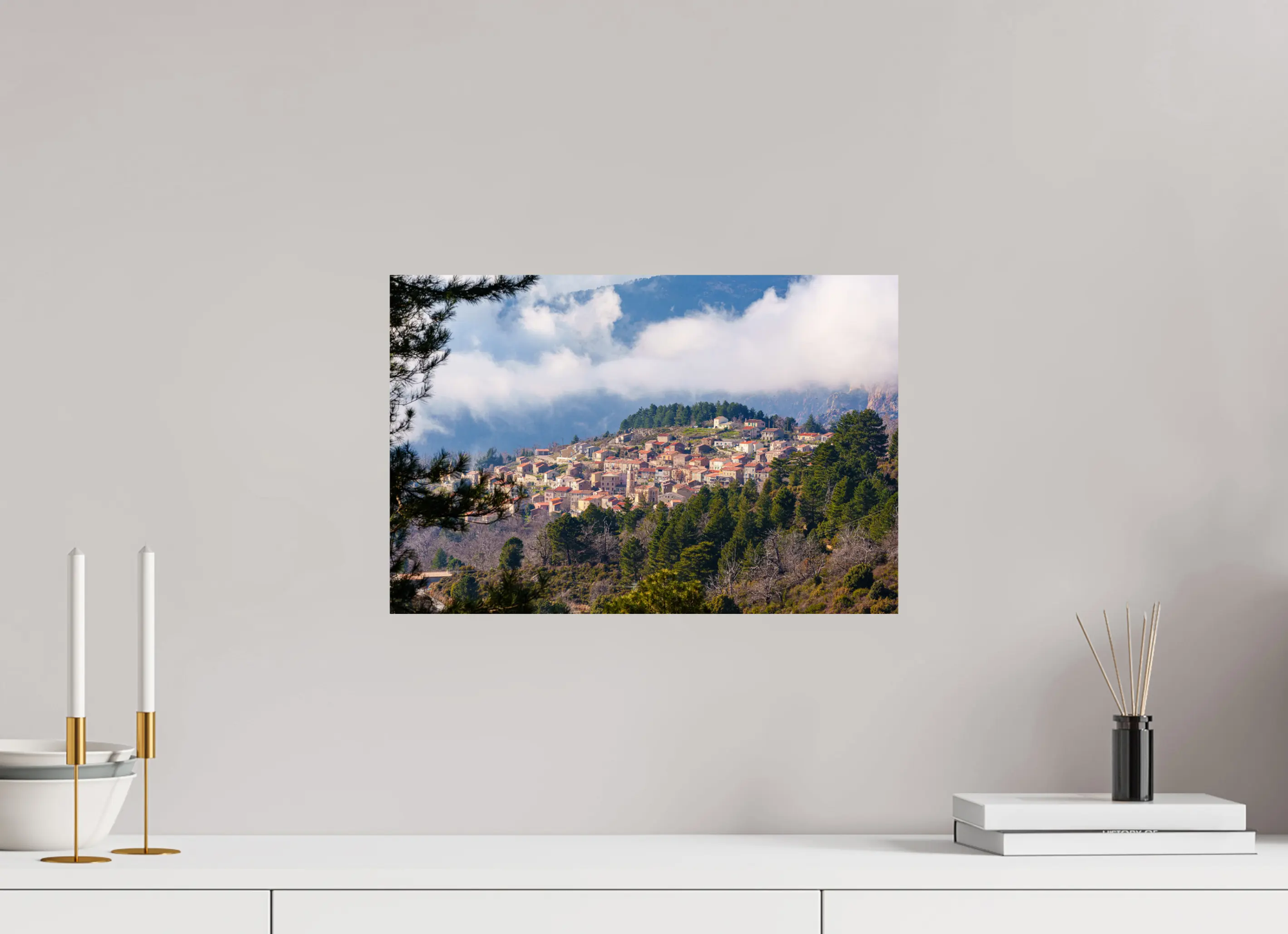 Evisa, balcon sur les montagnes corses – Photo d’art authentique pour décoration ou collection Ref.49 corsevision