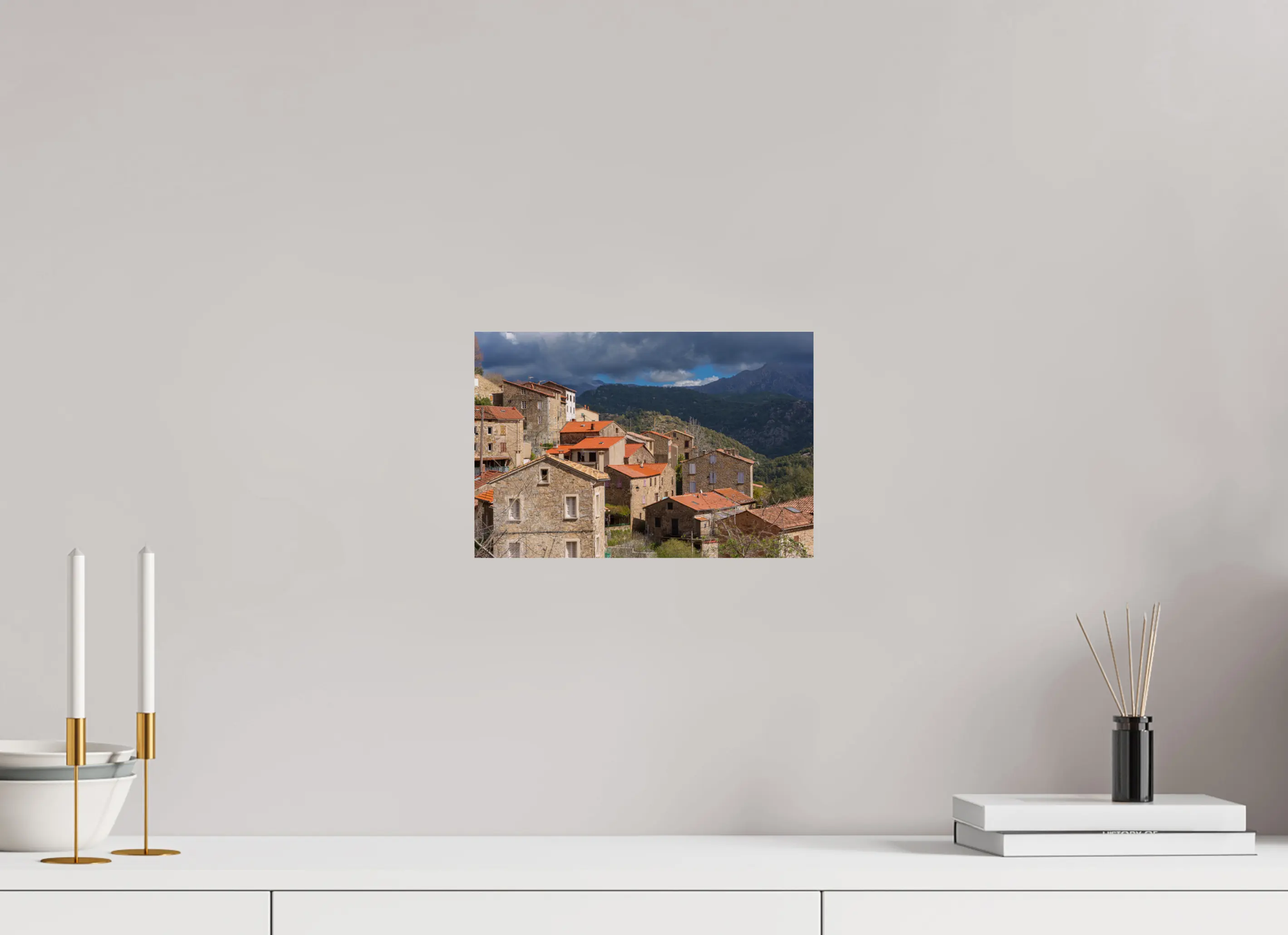 Tolla, village corse en montagne – photo d’art (Papier, plexi) Ref.27 corsevision