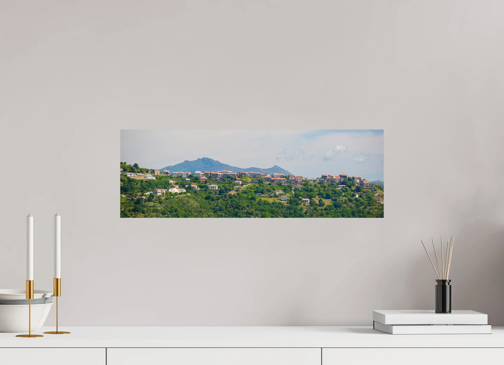 Photo d’Art d’Antisanti – Village Corse Panoramique en HD | Décoration Murale Authentique Réf.3 corsevision