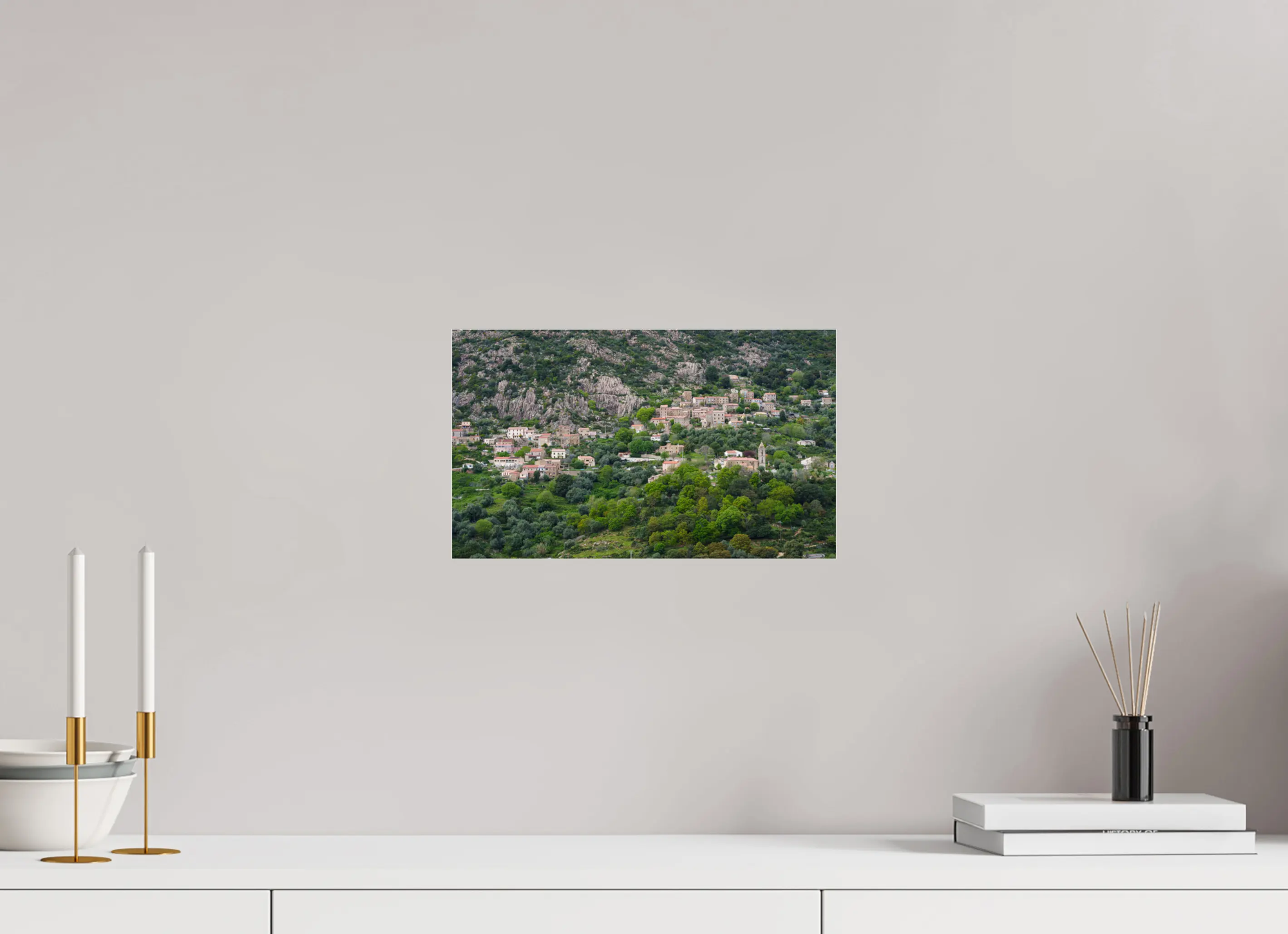 Balogna – Photo d’art du village corse (papier, plexi) Ref. 9 corsevision