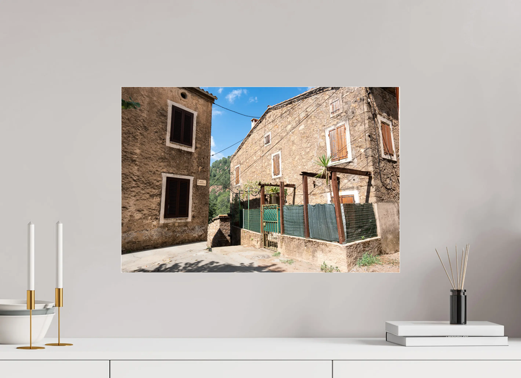 Photo d’art maison traditionnelle à Rosazia en Corse – Tirage premium Ref.93 corsevision