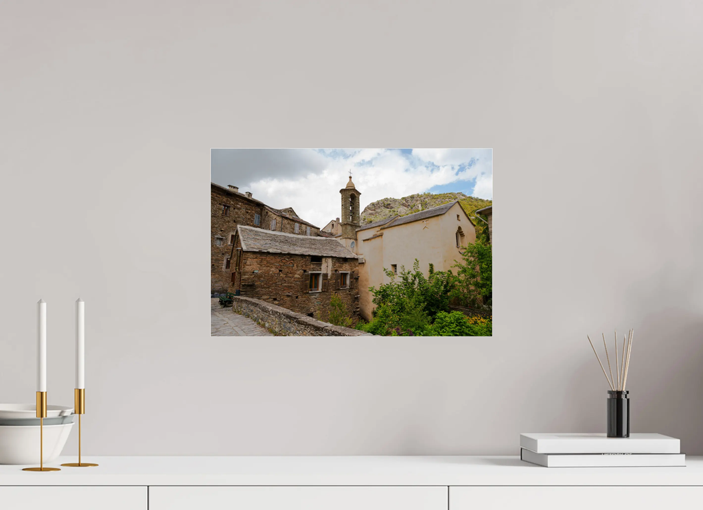Saliceto, village corse authentique – Photo d’art en tirage papier ou plexiglas Ref.25 corsevision