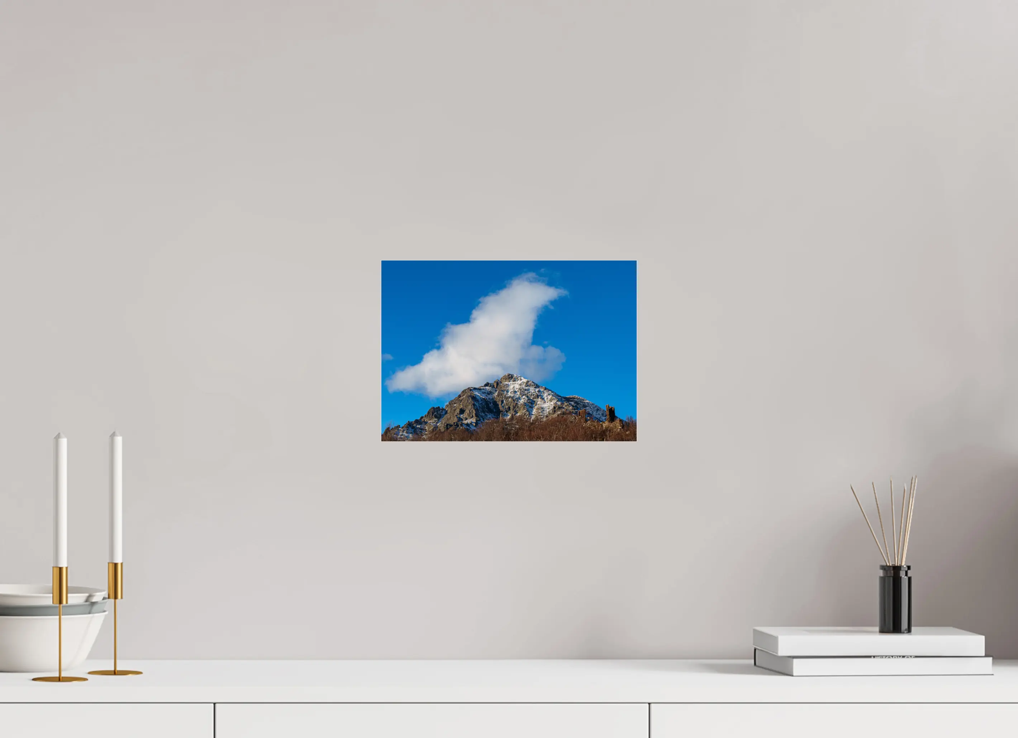 Montagnes enneigées de Vizzavona – Photo d’art (papier, plexi) Ref.82 corsevision