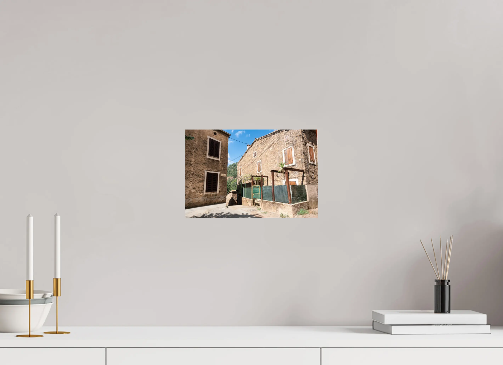 Photo d’art maison traditionnelle à Rosazia en Corse – Tirage premium Ref.93 corsevision