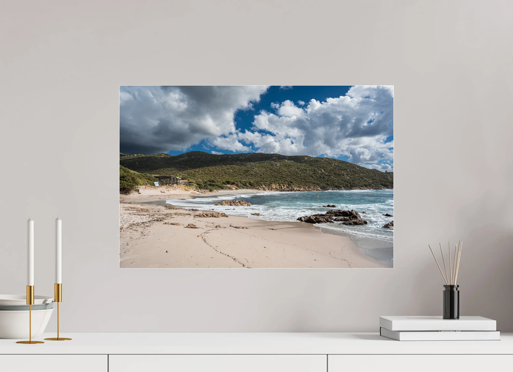 Photo d’art de la plage de Cala d’Orzu – Corse-du-Sud – Tirages papier & plexiglas Ref.87 corsevision