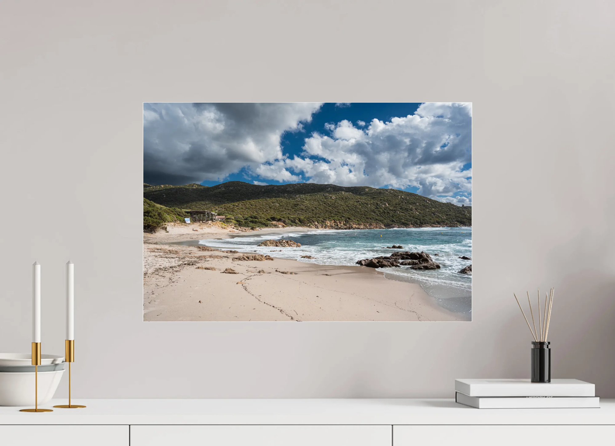 Photo d’art de la plage de Cala d’Orzu – Corse-du-Sud – Tirages papier & plexiglas Ref.87 corsevision