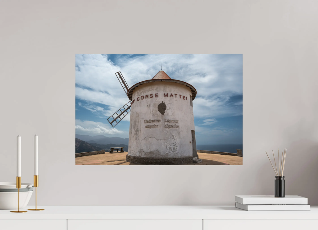 Moulin Mattei au Cap Corse – Photo d’art emblématique (papier, plexi) Réf.2 corsevision